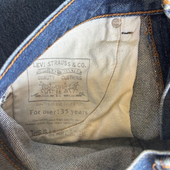 Levi's 505 Jeans Men's 32x30 Blue Straight Leg Mid Rise Regular Fit Denim - Picture 7 of 13